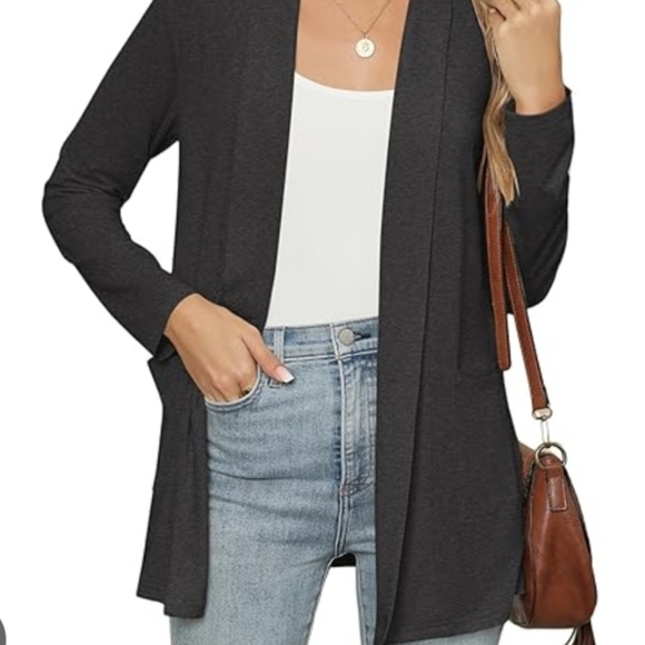 GAP Women's Olive Open Front Cardigan - Picture 1 of 8